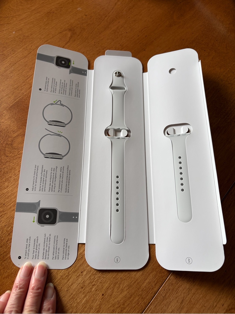 Apple White Silicone Sport Band for Apple Watch